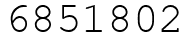 Число 6851802.