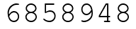 Число 6858948.