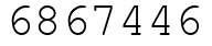Число 6867446.
