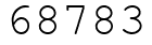 Число 68783.