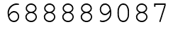 Число 688889087.
