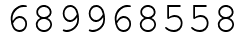 Число 689968558.