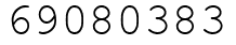 Число 69080383.