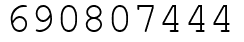 Число 690807444.