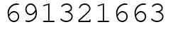 Число 691321663.