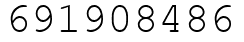 Число 691908486.