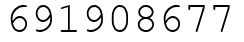 Число 691908677.