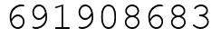 Число 691908683.
