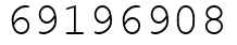 Число 69196908.