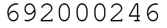 Число 692000246.