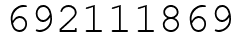 Число 692111869.