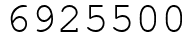 Число 6925500.