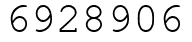 Число 6928906.