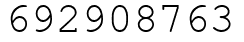 Число 692908763.