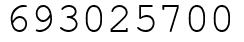 Число 693025700.