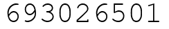 Число 693026501.