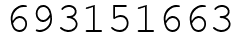 Число 693151663.