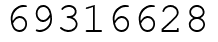 Число 69316628.