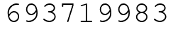 Число 693719983.