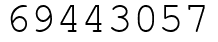 Число 69443057.