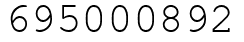 Число 695000892.