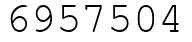Число 6957504.