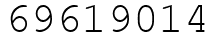 Число 69619014.