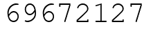 Число 69672127.