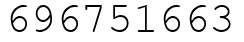 Число 696751663.