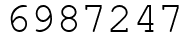 Число 6987247.