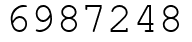 Число 6987248.