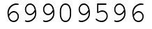 Число 69909596.