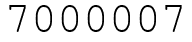 Число 7000007.