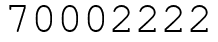 Число 70002222.