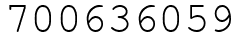 Число 700636059.