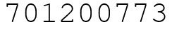 Число 701200773.