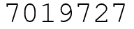 Число 7019727.