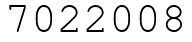 Число 7022008.