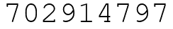 Число 702914797.