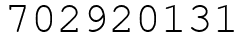 Число 702920131.