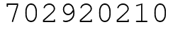 Число 702920210.
