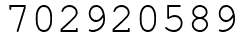 Число 702920589.