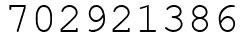 Число 702921386.
