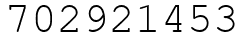 Число 702921453.