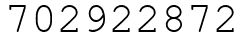 Число 702922872.