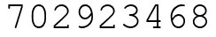 Число 702923468.