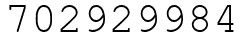 Число 702929984.
