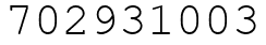 Число 702931003.