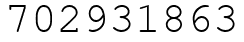 Число 702931863.