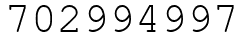 Число 702994997.